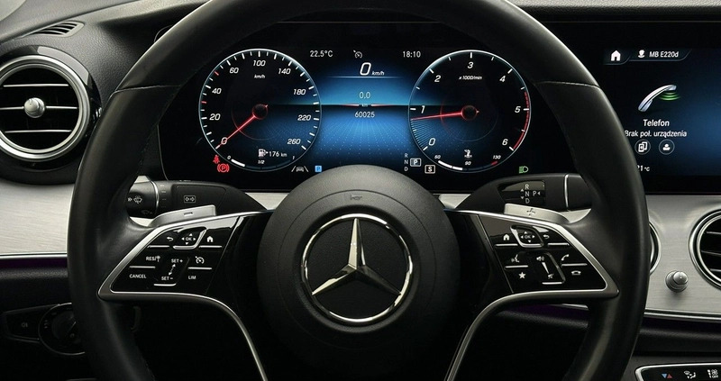 Mercedes-Benz Klasa E cena 196900 przebieg: 60024, rok produkcji 2021 z Kórnik małe 781